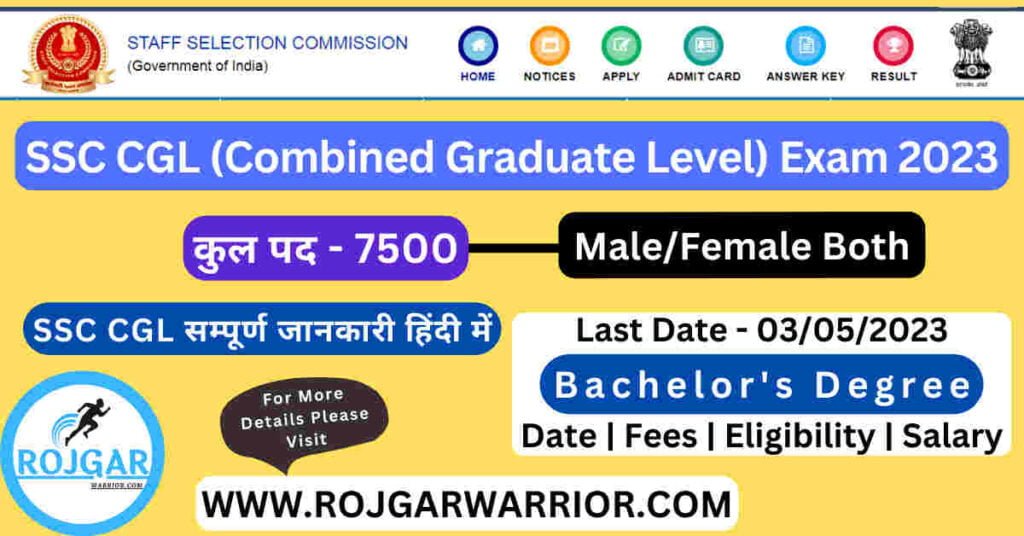 SSC CGL In Hindi 2023